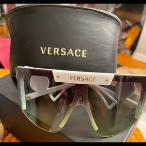 Versace shield sunglasses